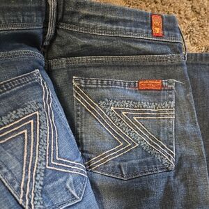 Women's 7 For All Man Kind Jeans Sz 29